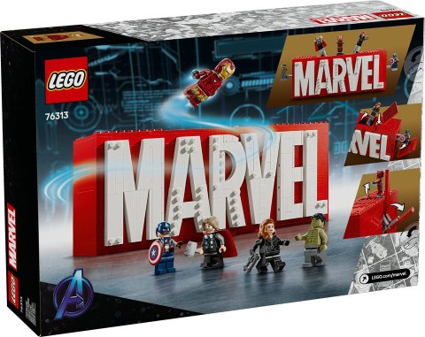 76313 | Logo MARVEL z minifigurkami