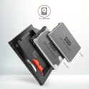 Axagon RSS-CD09 2.5 SSD/HDD caddy into DVD slot 9.5 mm LED ALU adapter Wewnętrzny SATA