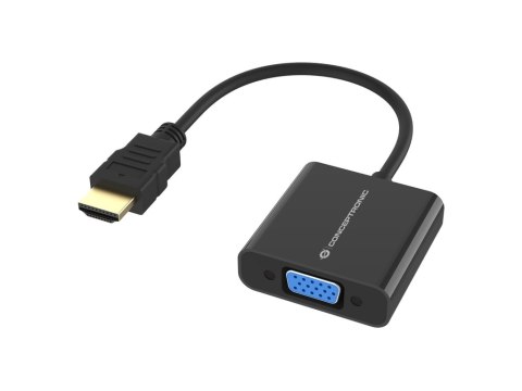 Conceptronic ABBY20B adapter kablowy 0,25 m HDMI Typu A (Standard) VGA (D-Sub) Czarny