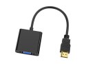Conceptronic ABBY20B adapter kablowy 0,25 m HDMI Typu A (Standard) VGA (D-Sub) Czarny