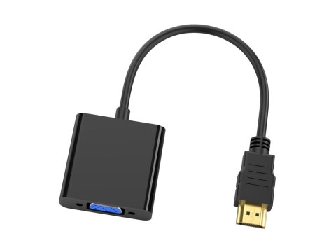 Conceptronic ABBY20B adapter kablowy 0,25 m HDMI Typu A (Standard) VGA (D-Sub) Czarny