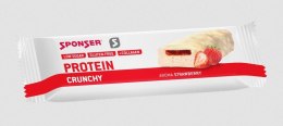 Baton proteinowy SPONSER CRUNCHY PROTEIN BAR Truskawka (pudełko 15szt x 50g) (NEW 2025)