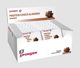 Baton proteinowy SPONSER PROTEIN BAR Choco Almonds (pudełko 12szt x 45g) (NEW 2025)