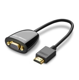 Ugreen 40253 adapter kablowy 0,25 m HDMI Typu A (Standard) VGA (D-Sub) Czarny