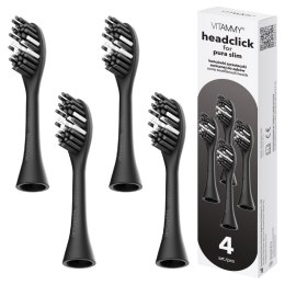 VITAMMY PURA SLIM CZARNE Końcówki do szczoteczki, 4 szt.