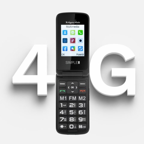 Telefon GSM dla seniora Kruger&Matz Simple 931 4G