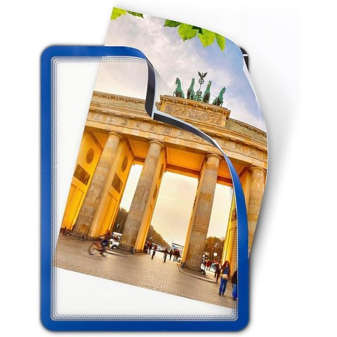 Kieszenie samoprzylepne Djois Magneto A4 niebieskie (2)