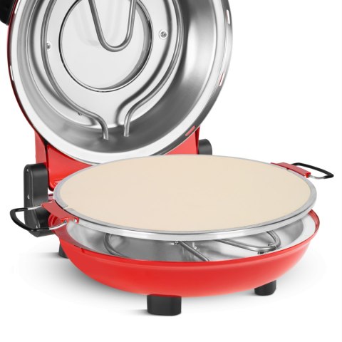 Piec do pizzy TEESA SUPREME + , 1200 W, 32 cm , okienko , wyjmowany kamień, sterowanie dwiema grzałkami