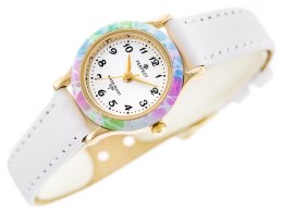 ZEGAREK KOMUNIJNY DZIECIĘCY PERFECT LP195-05 - biały + BOX