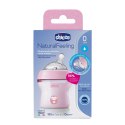 CHICCO NATURALFEELING 0M+ 150 ml Butelka plastikowa, smoczek silikon, przepływ wolny