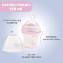 CHICCO NATURALFEELING 0M+ 150 ml Butelka plastikowa, smoczek silikon, przepływ wolny