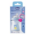 CHICCO NATURALFEELING 2M+ 250 ml Butelka plastikowa, smoczek silikon, przepływ średni