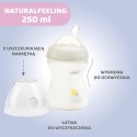 CHICCO NATURALFEELING 2M+ 250 ml Butelka plastikowa, smoczek silikon, przepływ średni