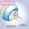 CHICCO NATURALFEELING 6M+ 330 ml Butelka plastikowa, smoczek silikon, przepływ szybki