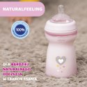 CHICCO NATURALFEELING 6M+ 330 ml Butelka plastikowa, smoczek silikon, przepływ szybki