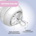 CHICCO NATURALFEELING 6M+ 330 ml Butelka plastikowa, smoczek silikon, przepływ szybki