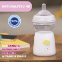CHICCO NATURALFEELING 6M+ 330 ml Butelka plastikowa, smoczek silikon, przepływ szybki