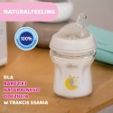CHICCO NATURALFEELING 0M+ 150 ml Butelka szklana, smoczek silikon, przepływ wolny