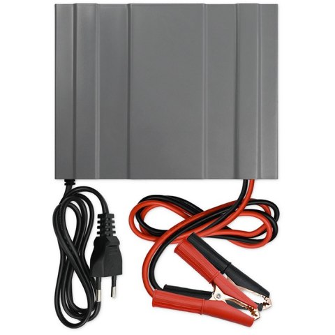 Qoltec Inteligentna mikroprocesorowa ładowarka 12A | 12V | 24V | Prostownik z funkcją naprawy do AGM GEL | LCD