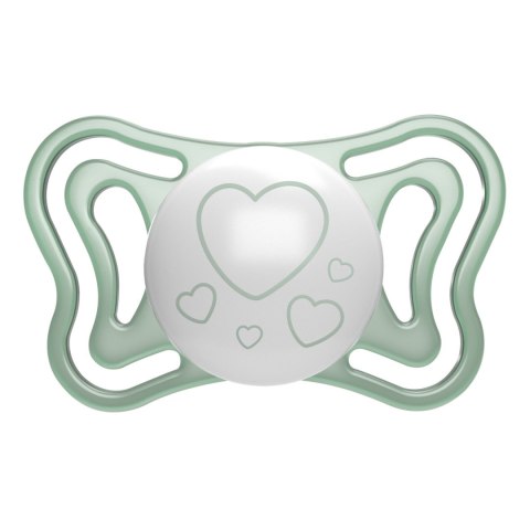 CHICCO PHYSIO LIGHT 2-6M Smoczek do uspokajania, silikonowy, LUMI, 2 szt.