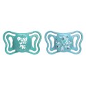 CHICCO PHYSIO LIGHT 6-36M Smoczek do uspokajania, silikonowy, niebieski, 2 szt.