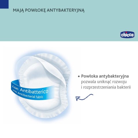 CHICCO Wkładki laktacyjne, czarne, jednorazowe, chłonne i wygodne, 60 szt.