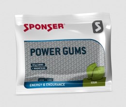 Gumy energetyczne SPONSER POWER GUMS sour łagodny octowo-kwaśny paczka 75g (NEW 2025)