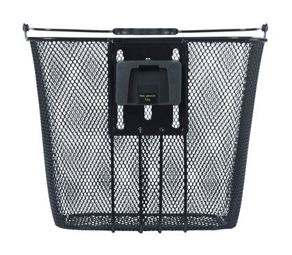 Kosz na kierownicę BASIL BILBAO BE, BasEasy System (ze wspornikiem 70182), mocowanie przenośne, stalowy czarny (NEW)