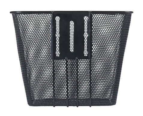 Kosz na kierownicę BASIL BILBAO FM, FIXED MOUNTED (ze wspornikiem 70183), mocowanie stałe, stalowy czarny (NEW)