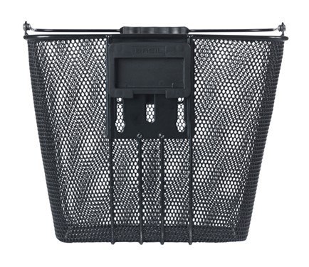 Kosz na kierownicę BASIL BILBAO KF+AHEAD-STEMHOLDER KF, KF System (ze wspornikiem), mocowanie przenośne, stalowy czarny (NEW)