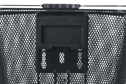 Kosz na kierownicę BASIL BILBAO KF+AHEAD-STEMHOLDER KF, KF System (ze wspornikiem), mocowanie przenośne, stalowy czarny (NEW)