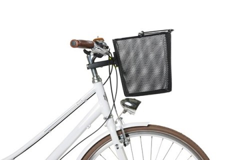 Kosz na kierownicę BASIL BILBAO KF+AHEAD-STEMHOLDER KF, KF System (ze wspornikiem), mocowanie przenośne, stalowy czarny (NEW)