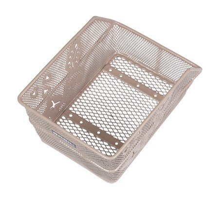 Kosz tylny na bagażnik BASIL CENTO FLOWER S FM, FIXED MOUNTED, mocowanie stałe, stalowy nude metallic (NEW).