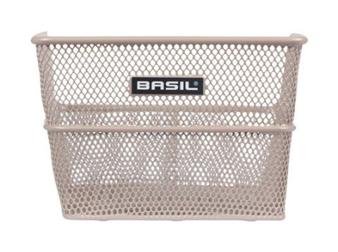 Kosz tylny na bagażnik BASIL CENTO FLOWER S FM, FIXED MOUNTED, mocowanie stałe, stalowy nude metallic (NEW).