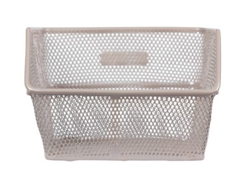 Kosz tylny na bagażnik BASIL CENTO FLOWER S FM, FIXED MOUNTED, mocowanie stałe, stalowy nude metallic (NEW).