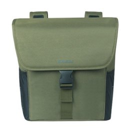 Sakwa podwójna BASIL GO DOUBLE BAG 32L, Universal Bridge System, dark green (WYPRZEDAŻ -50%)