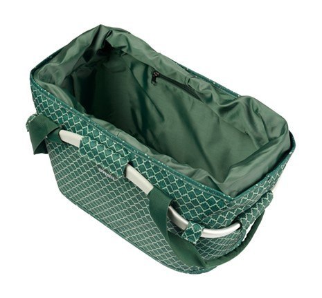Kosz tylny na bagażnik BASIL FLAIR CARRY ALL REAR BASKET MIK, MIK z adapterem do mocowania (ready to go), 22L, Wodoodporna, Gree