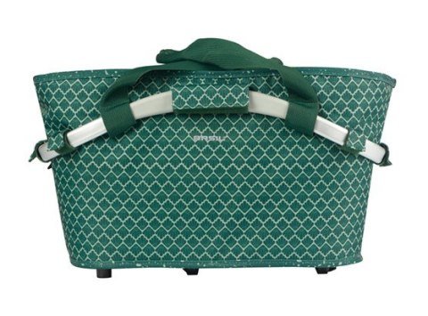 Kosz tylny na bagażnik BASIL FLAIR CARRY ALL REAR BASKET MIK, MIK z adapterem do mocowania (ready to go), 22L, Wodoodporna, Gree