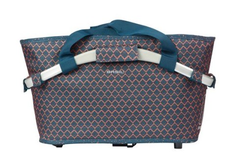 Kosz tylny na bagażnik BASIL FLAIR CARRY ALL REAR BASKET MIK, MIK z adapterem do mocowania (ready to go), 22L, Wodoodporna, Navy