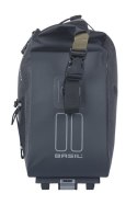 Torba na bagażnik BASIL NAVIGATOR STORM, MIK z adapterem do mocowania (ready to go), 13L, Wodoodporna, Czarna (NEW)