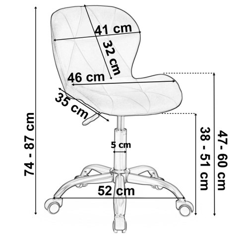 Fotel obrotowy Spiner chrom różowy