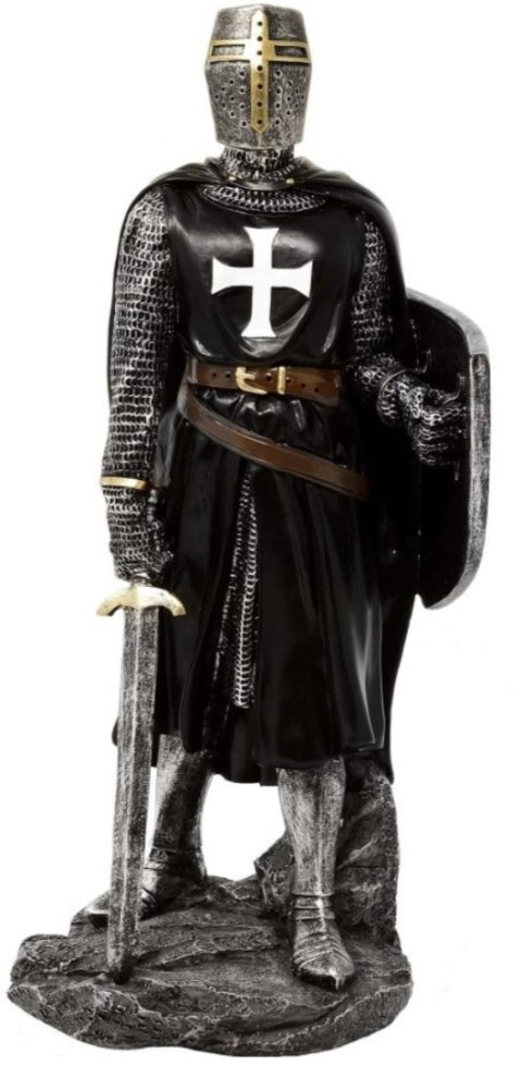 Rycerz - krzyżowiec - figurka z poliresinu - MC-23078