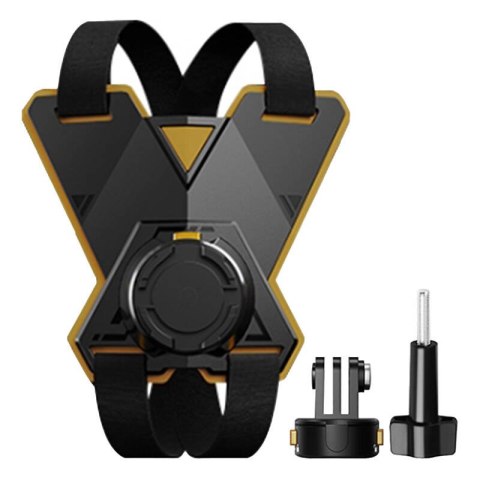 Uchwyt na kask motocyklowy PULUZ do kamer sportowych (m.in. Insta360 Ace Pro 2, DJI Osmo Action 5 Pro)