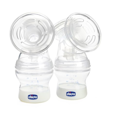 CHICCO Podwójny laktator elektryczny, kompaktowy, do odciągania pokarmu