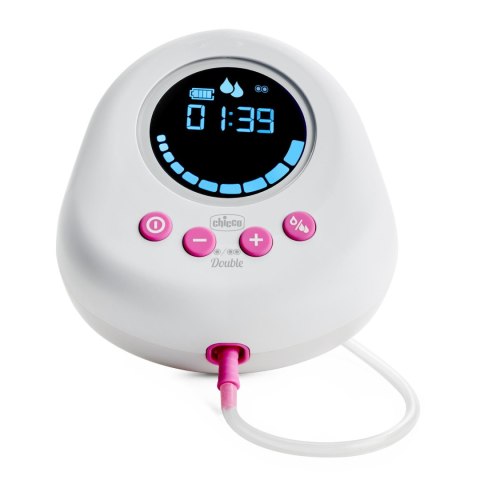 CHICCO Podwójny laktator elektryczny, kompaktowy, do odciągania pokarmu