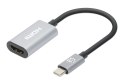 Manhattan 153973 adapter kablowy 0,11 m USB Type-C HDMI Szary