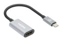 Manhattan 153973 adapter kablowy 0,11 m USB Type-C HDMI Szary