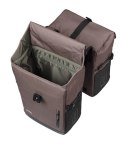 Sakwa podwójna BASIL MOVE DOUBLE BICYCLE BAG, MIK z adapterem do mocowania (ready to go), 30L, Wodoodporna, Brown (NEW)