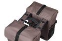 Sakwa podwójna BASIL MOVE DOUBLE BICYCLE BAG, MIK z adapterem do mocowania (ready to go), 30L, Wodoodporna, Brown (NEW)