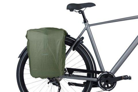 Sakwa podwójna BASIL MOVE DOUBLE BICYCLE BAG, MIK z adapterem do mocowania (ready to go), 30L, Wodoodporna, Brown (NEW)